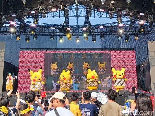 Suasana Pikachu's Indonesia Journey Jakarta pada Sabtu (21/9/2024).