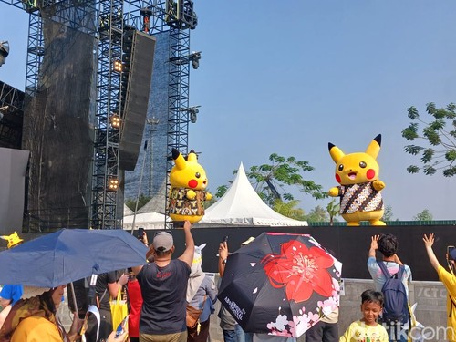 Suasana Pikachu's Indonesia Journey Jakarta pada Sabtu (21/9/2024).