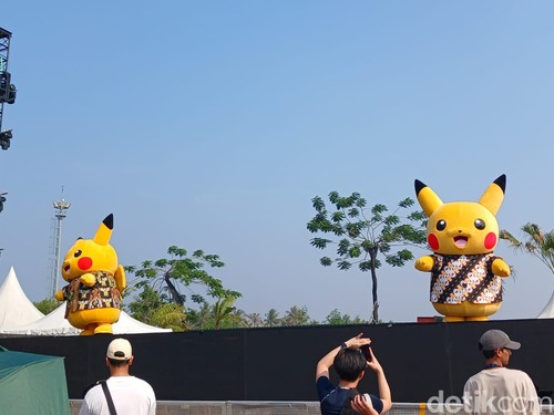 Suasana Pikachu's Indonesia Journey Jakarta pada Sabtu (21/9/2024).