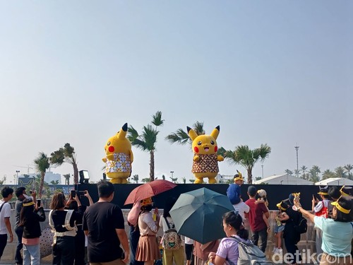 Suasana Pikachu's Indonesia Journey Jakarta pada Sabtu (21/9/2024).
