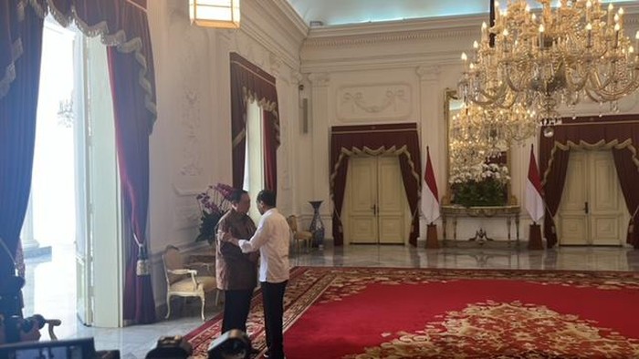 SBY dan Jokowi di Istana Merdeka