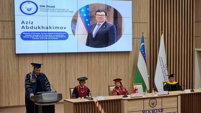 Silk Road International University of Tourism and Cultural Heritage di Samarkand, Uzbekistan, menganugerahkan gelar profesor kehormatan kepada Presiden ke-5 RI Megawati Soekarnoputri