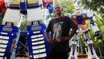 Aksi Kreatif Bikin Robot Gundam Raksasa Terkenal