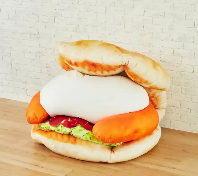 sofa unik berbentuk burger