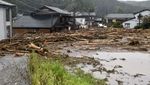 Foto Udara Banjir Besar di Jepang gegara Hujan Deras