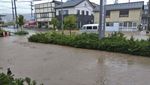 Foto Udara Banjir Besar di Jepang gegara Hujan Deras