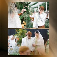 Begini momen haru Justin ketika melihat pertama kali melihat Hana ketika sudah resmi jadi istrinya. Foto: dok. @thepotomoto