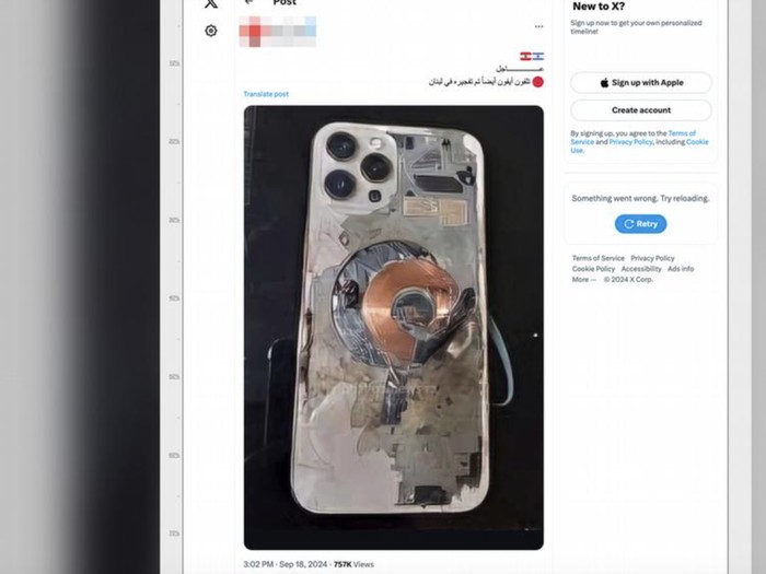 Kabar iPhone meledak di Lebanon
