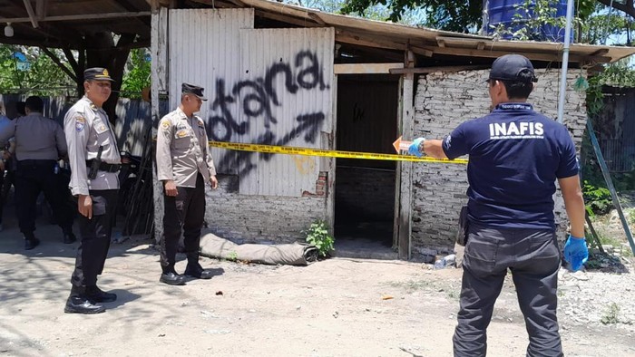 Lapak tempat Andi Ulung tewas di Bandar Lampung.