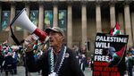 Potret Pawai Nasional untuk Palestina di Liverpool
