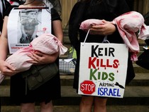 Potret Pawai Nasional untuk Palestina di Liverpool