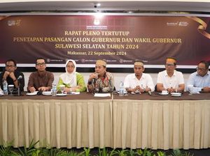 KPU Tetapkan 2 Paslon di Pilgub Sulsel 2024, Pengundian Nomor Urut Besok