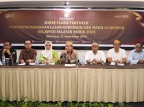 KPU Tetapkan 2 Paslon di Pilgub Sulsel 2024, Pengundian Nomor Urut Besok