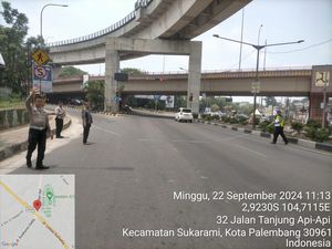 Terlibat Laka dengan Bus, IRT di Palembang Alami Cedera Kaki