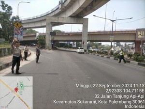 Terlibat Laka dengan Bus, IRT di Palembang Alami Cedera Kaki