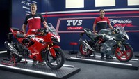 Salah satu tambahan fitur moge tersebut adalah winglet. Dengan tambahan sayap seperti di motor-motor  MotoGP itu, Apache RR 310 2024 disebut bisa menghasilkan gaya tekan sebesar 3 kg. Foto: Motoroids