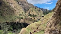 View jalur menuju Air Terjun Penimbungan.