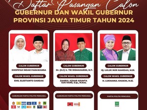 Catat! Ini Visi Misi 3 Paslon di Pilgub Jatim
