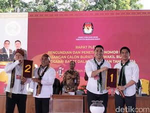 Hasil Undi Nomor Urut Pilbup Manggarai Barat: Mario-Richard 1, Edi-Weng 2