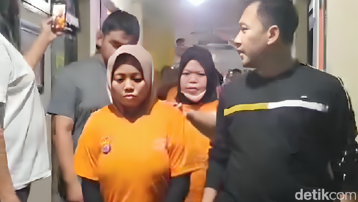Dua pelaku utama pembunuhan anak perempuan dililit lakban di Pantai Lebak, Saenah (38) dan Ridho alias Rahmi (38), ternyata punya hubungan asmara sesama jenis. (dok Istimewa)