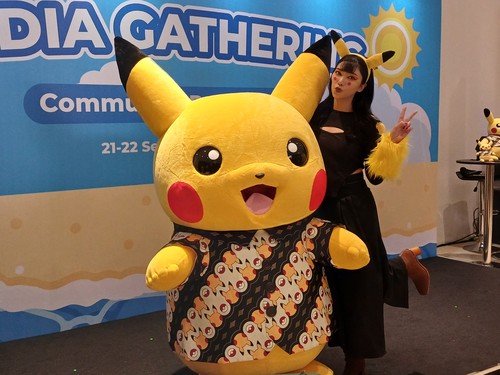Isyana Sarasvati di Pikachu's Indonesia Journey pada Minggu (22/9/2024).