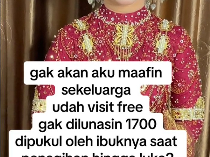 Jasa rias pengantin ini mengaku ketika meminta pelunasan pembayaran, malah dijotos oleh ibu pengantin yang membuatnya hinga mengalami luka-luka