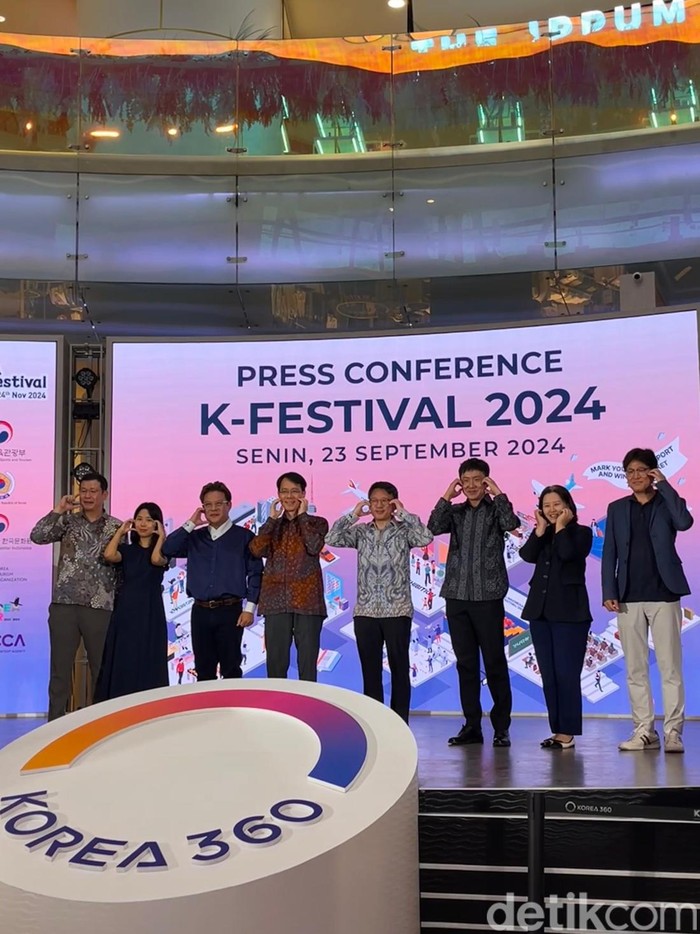 K-Festival 2024 Konferensi pers K-Festival 2024 digelar Senin (23/9/2024) di KOREA 360, Lotte Mall, Jakarta Selatan.