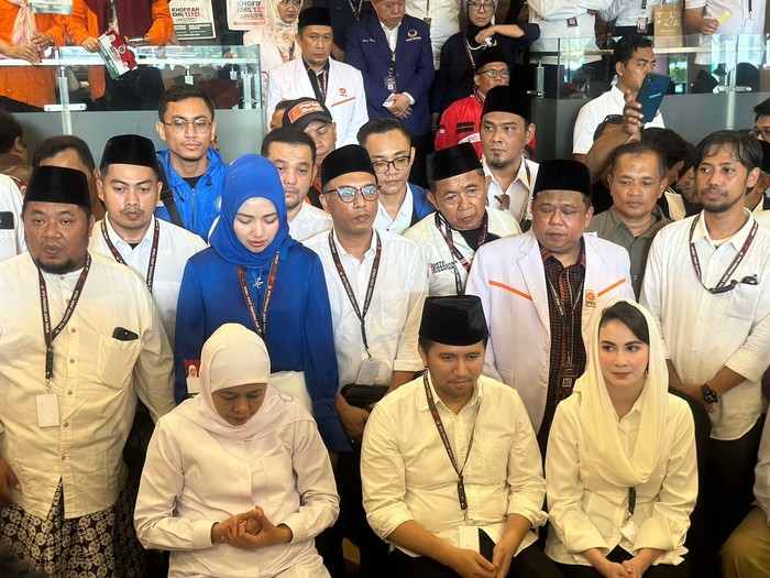 Khofifah Sebelum Ambil Nomor Urut