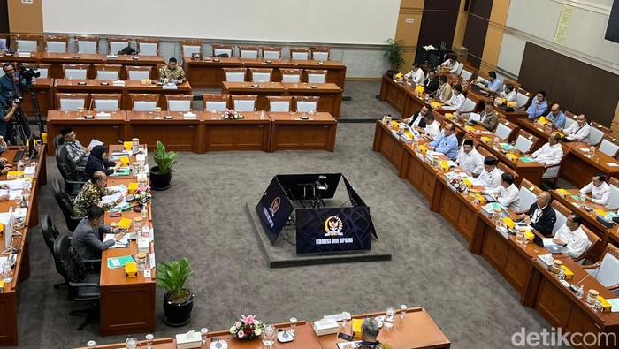 Komisi VIII DPR RI menjadwalkan ulang rapat evaluasi penyelenggaraan ibadah haji 2024 (Anggi/detikcom)