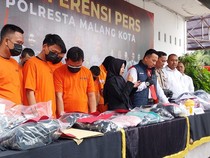 Komplotan Maling Modus Gembos Ban Mobil Nasabah di Kota Malang Diringkus