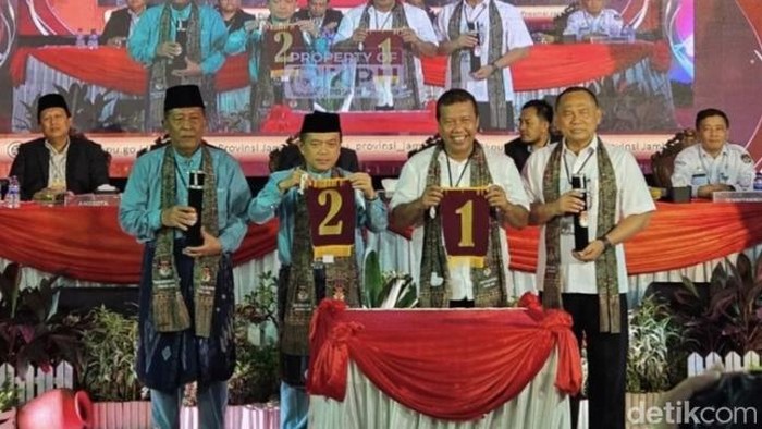 KPU menetapkan nomor urut dua paslon Pilgub Jambi 2024