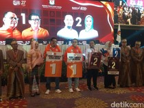Pengundian Nomor Urut Pilkada Sulsel 2024: Danny-Azhar 1, Andi Sudirman 2