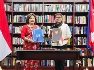 Indonesia-Nepal Sepakati Perjanjian Bebas Visa Diplomatik dan Dinas