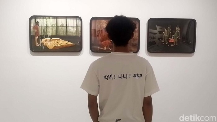 9 Seniman perempuan gelar pameran bertajuk 'Nonalog' di BAIK Art Gallery, Jakarta. Total ada 20 karya yang dipamerkan.