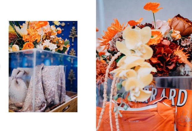 Mengetahui suaminya yang merupakan penggemar Liverpool, Dhabita juga menyiapkan jersey klub sepak bola asal Inggris itu untuk dijadikan seserahan. Foto: Instagram/@babagi.gifts