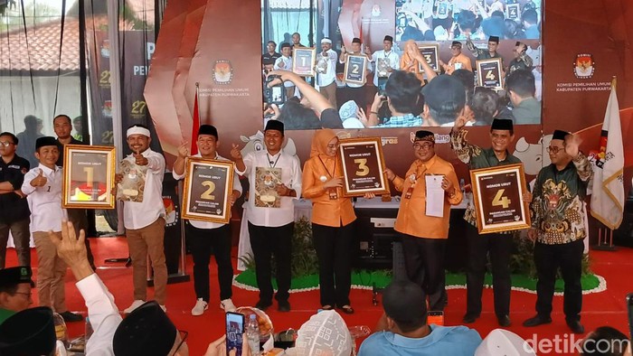 Para peserta pilkada Purwakarta 2024