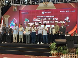 Inilah Nomor Urut 3 Paslon di Pilwali Malang 2024