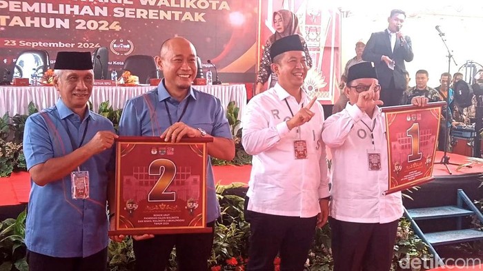 Pengundian nomor urut paslon Wali Kota Lubuklinggau