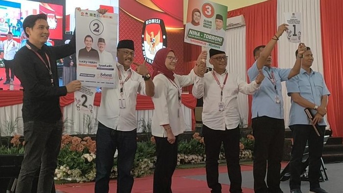 Pengundian nomor urut peserta Pilkada Indramayu 2024