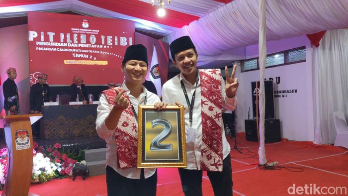 Pengundian nomor urut Pilbup Trenggalek