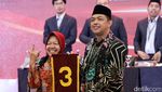 Potret Pengundian Nomor Urut Paslon Pilgub Jatim 2024