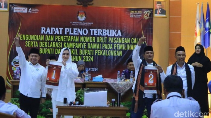 Pengundian  nomor urut Pilkada Pekalongan.