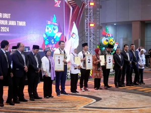 Nomor Urut Pilgub Jatim: LUMAN 1, Khofifah-Emil 2, Risma-Gus Hans 3
