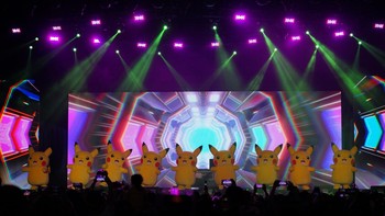 Gemas kan melihat aksi Pikachu...Foto: Jakarta Experience Board