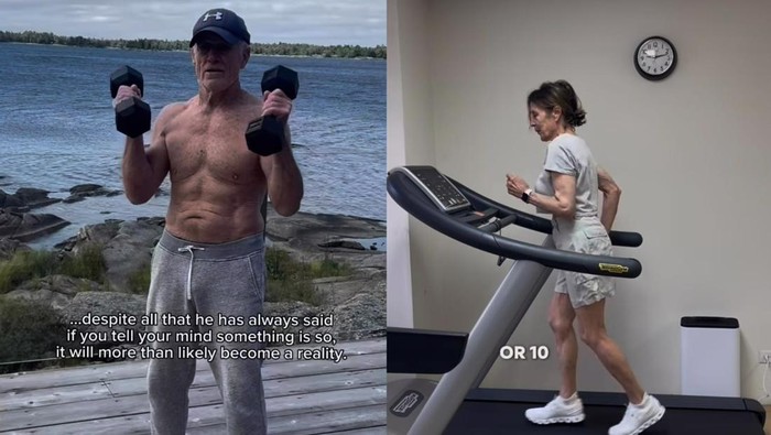 Viral Kakek-Nenek Punya Tubuh Atletis, Masih Kuat Nge-gym di Usia 80