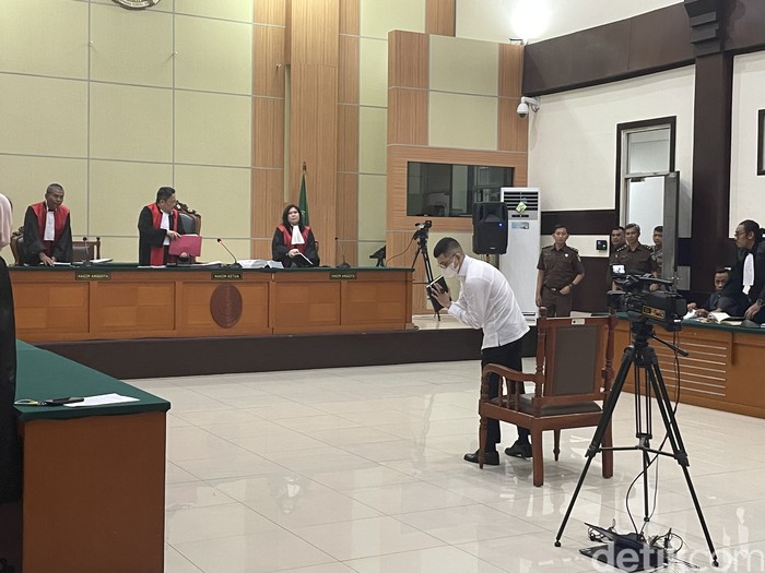 yudha arfandi Yudha Arfandi saat menjalani persidangan.