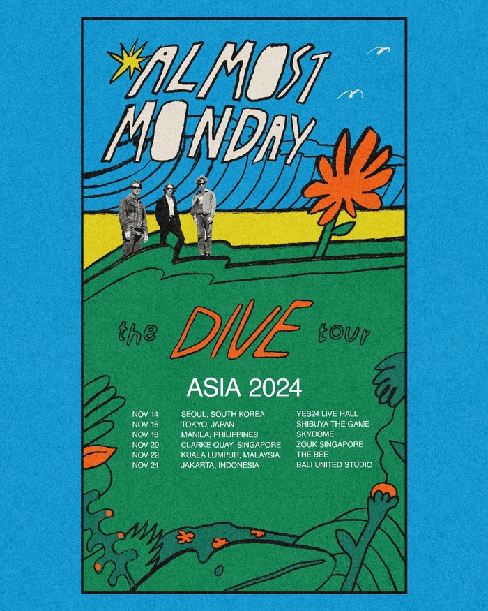 Almost Monday Almost Monday bakal konser di Jakarta.