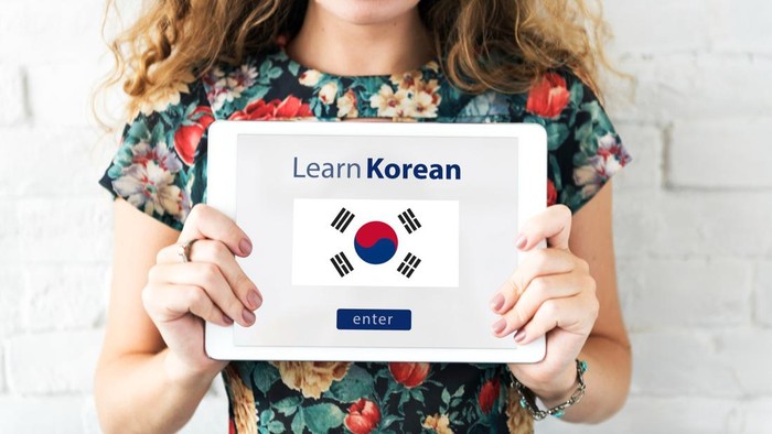 Ilustrasi belajar bahasa Korea