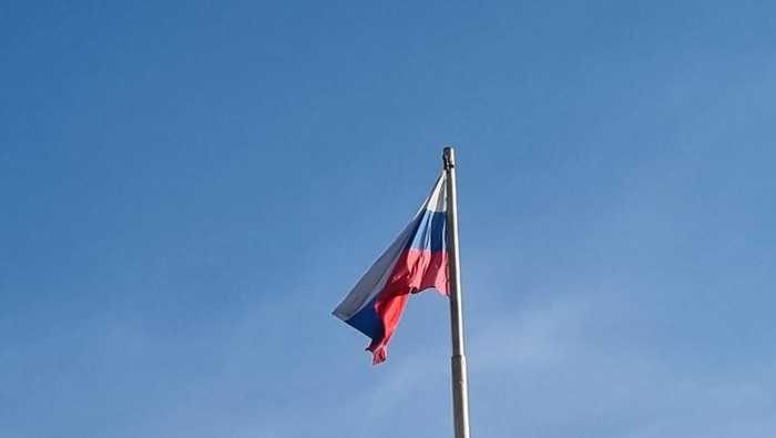 Bendera Rusia (Haris Fadhil/detikcom)