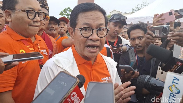 Calon Gubernur Jakarta nomor urut 3, Pramono Anung. (Brigitta/detikcom)